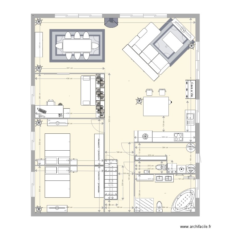 Plan Appartement Perso JM. Plan de 0 pièce et 0 m2