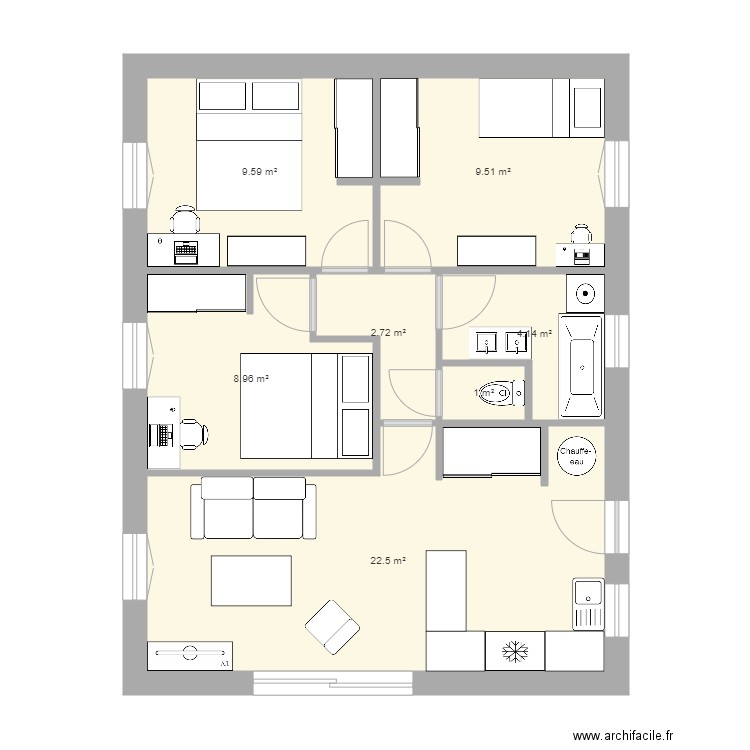 MAISON CUERS. Plan de 0 pièce et 0 m2