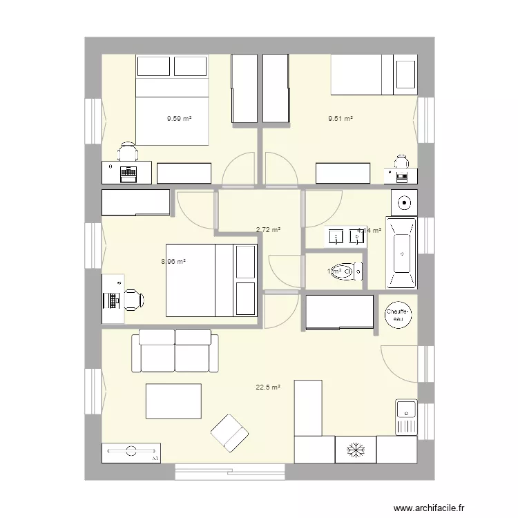MAISON CUERS. Plan de 