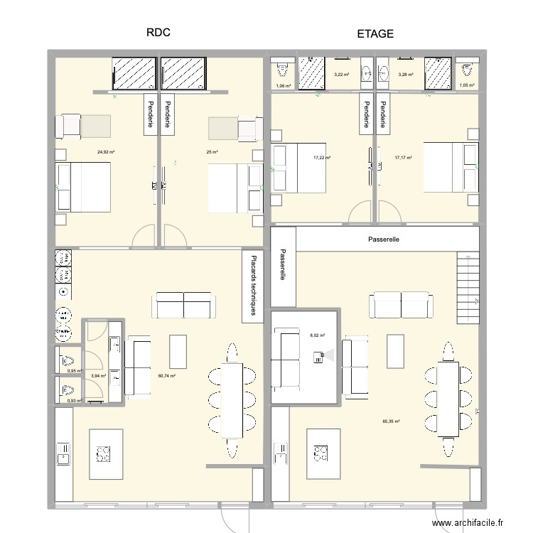 plan bagnolet ERIC 2. Plan de 19 pièces et 355 m2