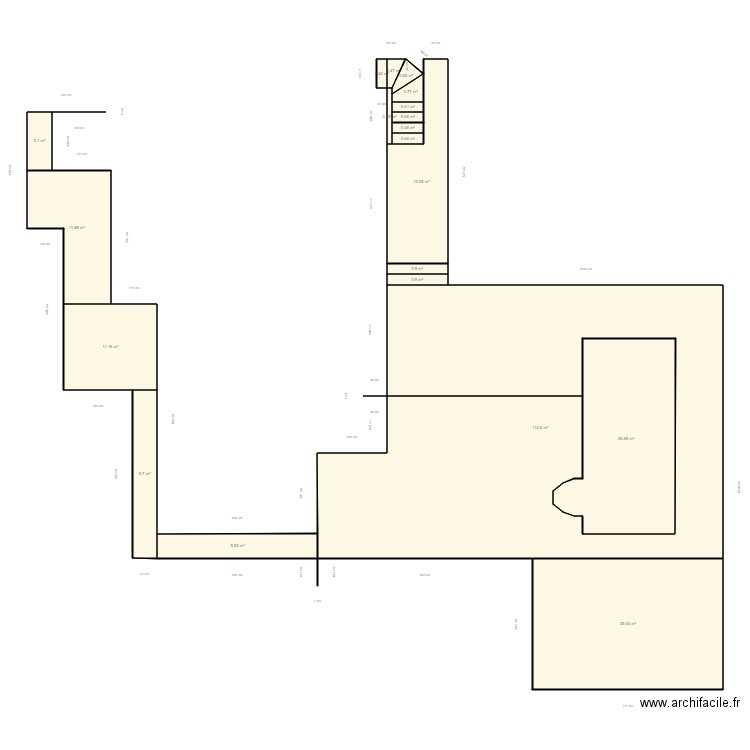 touradier Lucas. Plan de 20 pièces et 257 m2