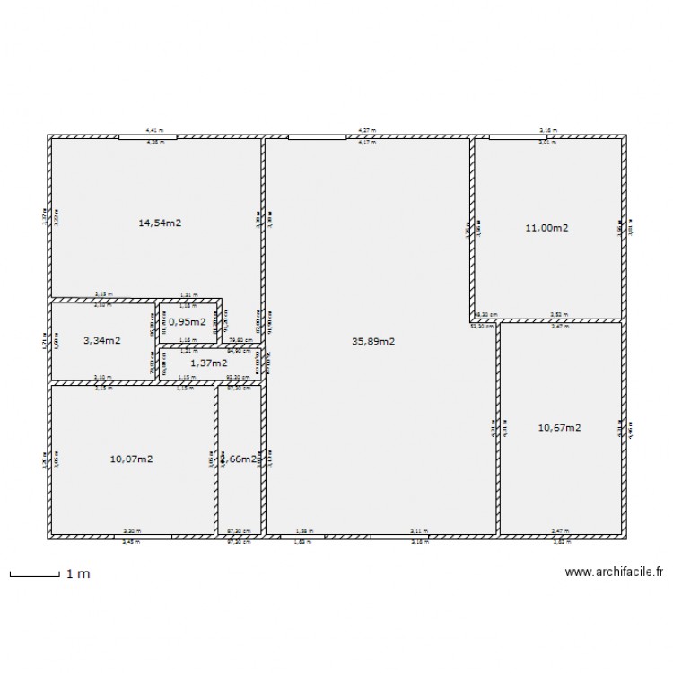 vulaine séjour et ch2 SB CH2 Cuisine essai3. Plan de 0 pièce et 0 m2