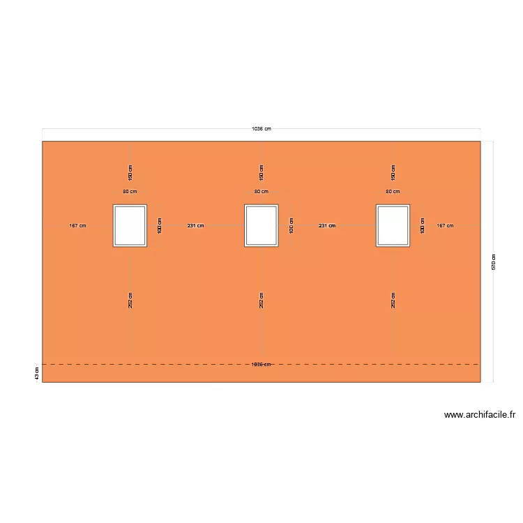 Plan toiture SO. Plan de 