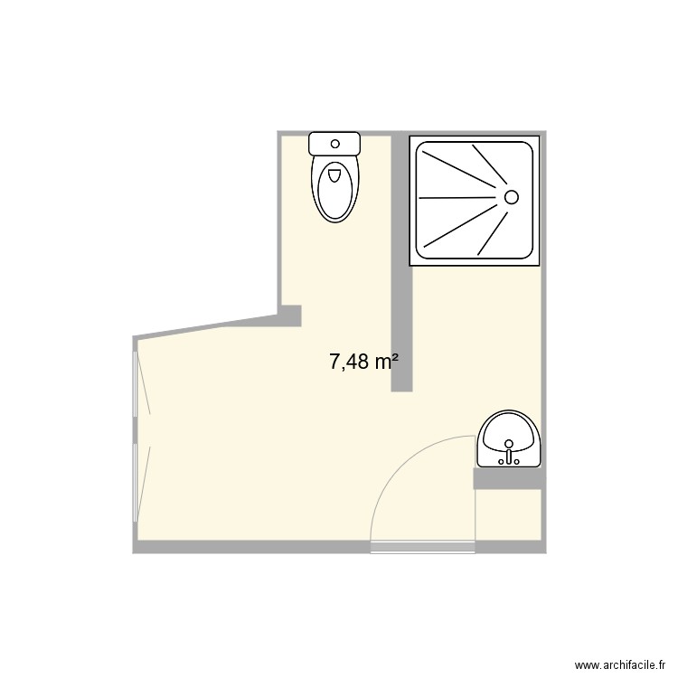 Sivry Salle de douche et WC nouvelle version . Plan de 0 pièce et 0 m2
