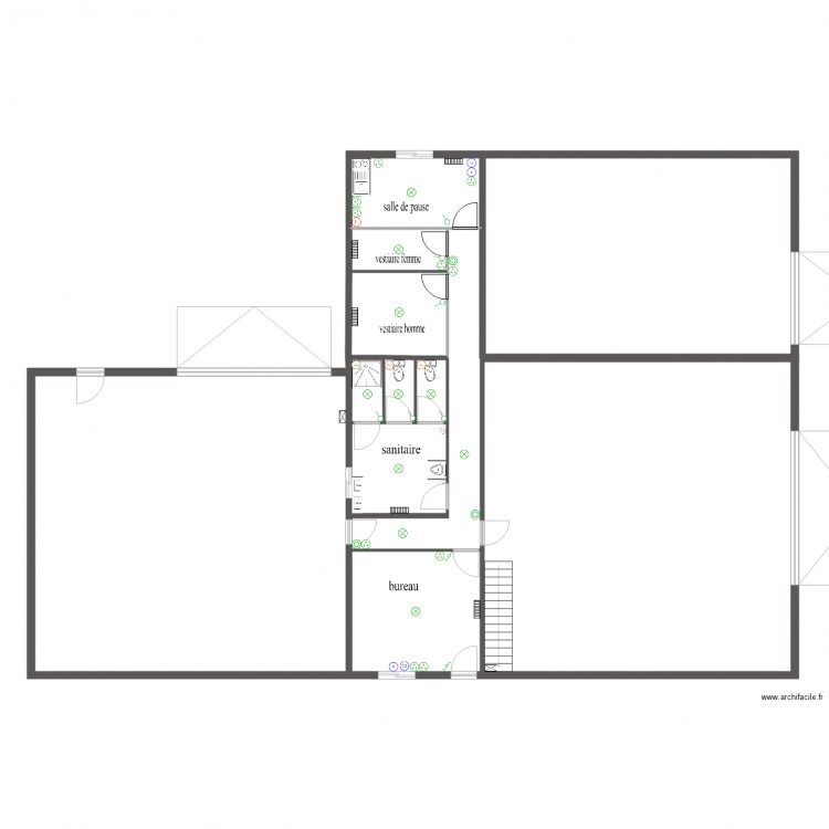 ateliers. Plan de 0 pièce et 0 m2
