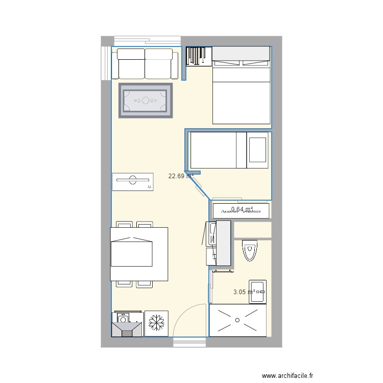 2700. Plan de 0 pièce et 0 m2