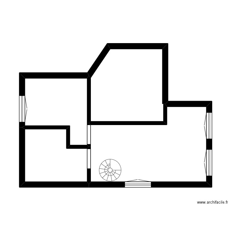 OUHAMOU. Plan de 10 pièces et 95 m2