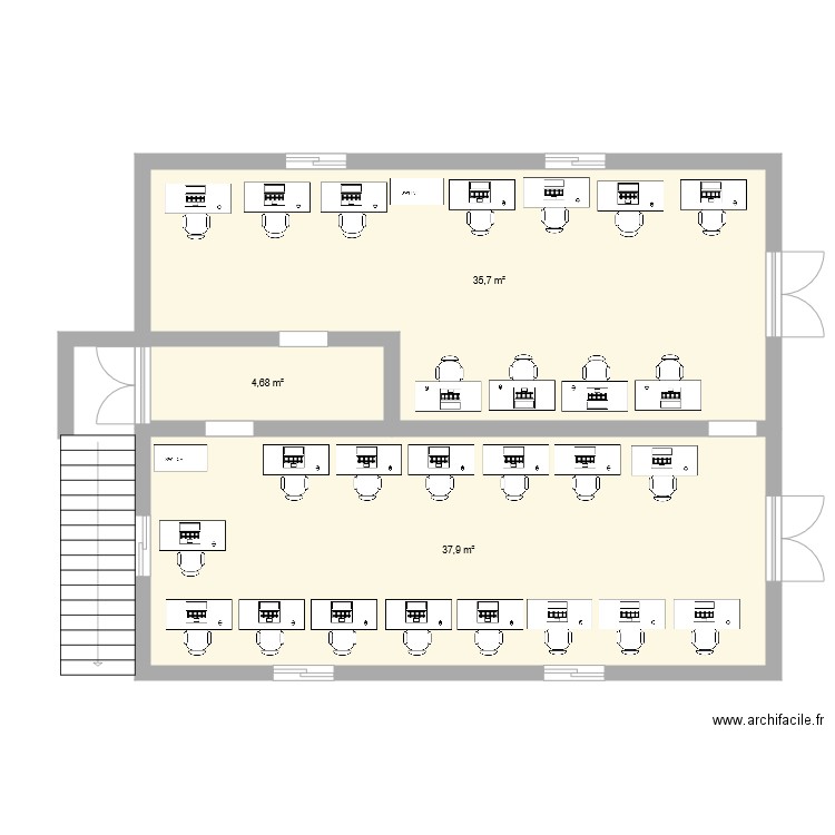 hery. Plan de 0 pièce et 0 m2