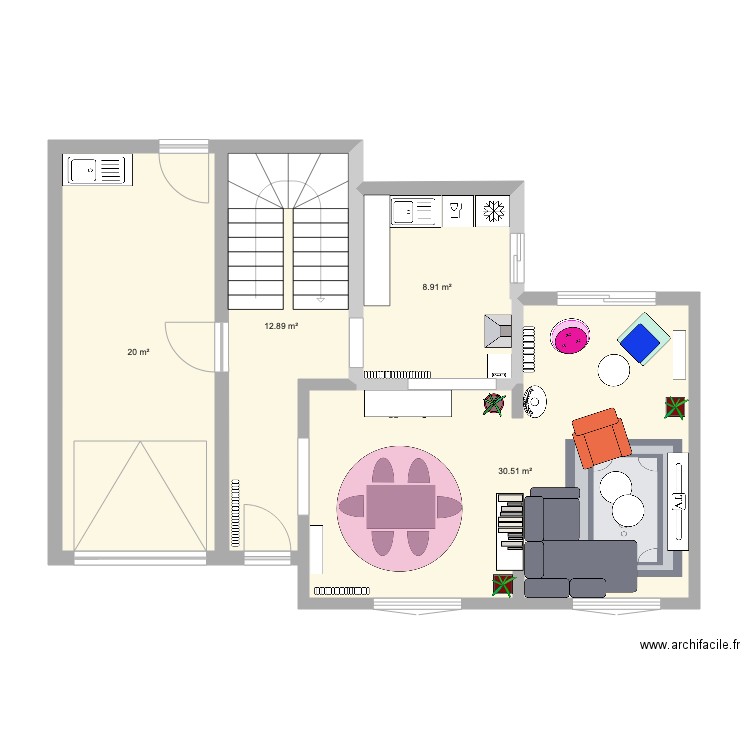 Maison Cimetiere RDC type1. Plan de 0 pièce et 0 m2