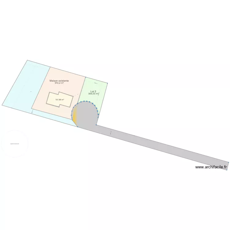 Castelmaurou 32 Clos du Loup v2 avec rond point. Plan de 