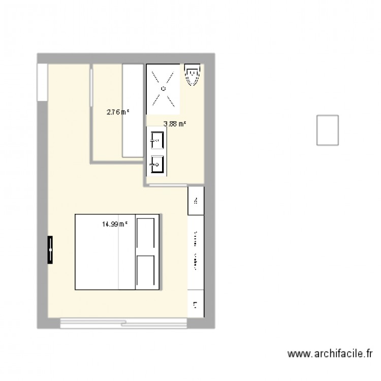 plan chambre 2. Plan de 0 pièce et 0 m2