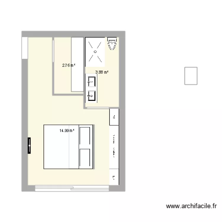 plan chambre 2. Plan de 