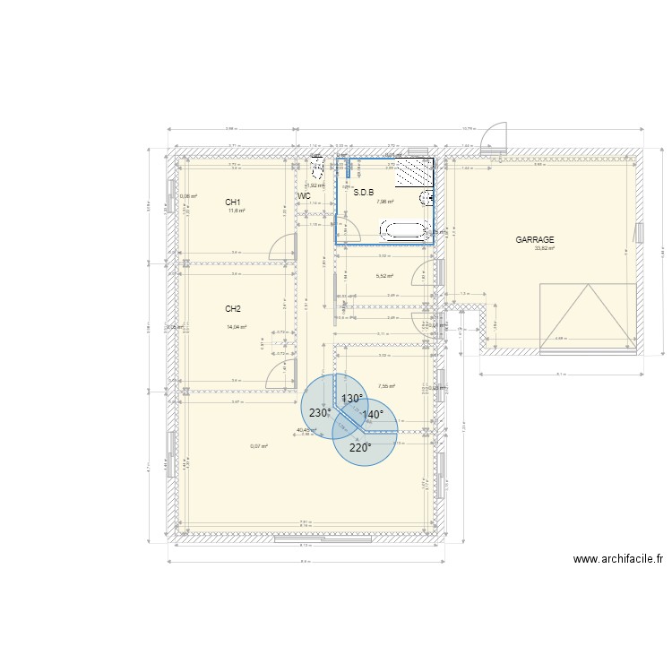 tour du crieu 15. Plan de 17 pièces et 123 m2