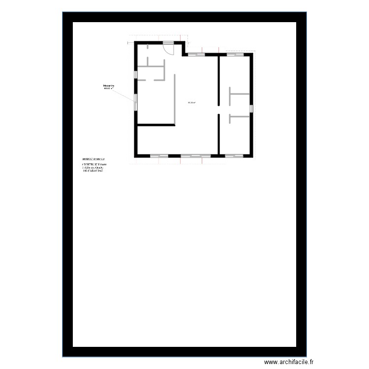 PLAN 02. Plan de 1 pièce et 81 m2