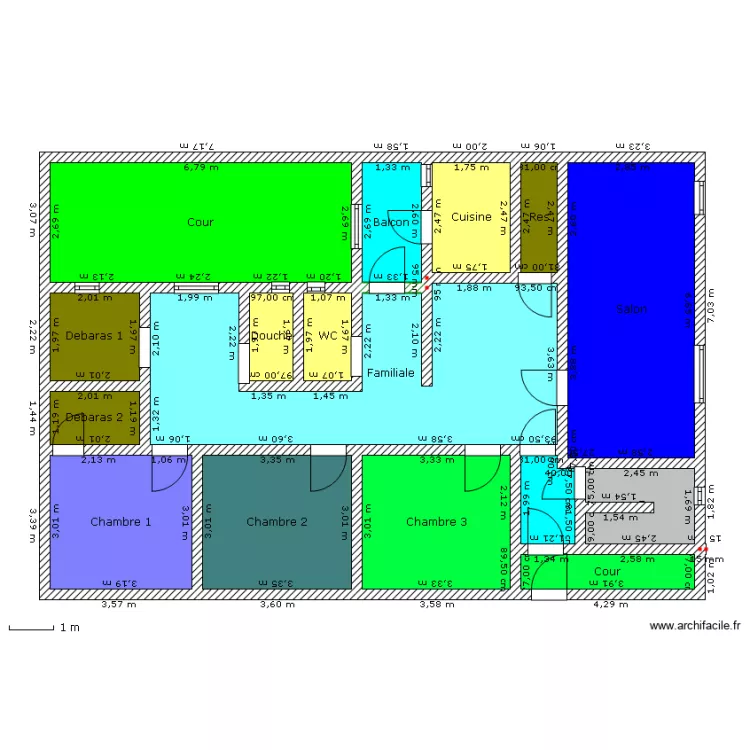 Etage Mbengue. Plan de 