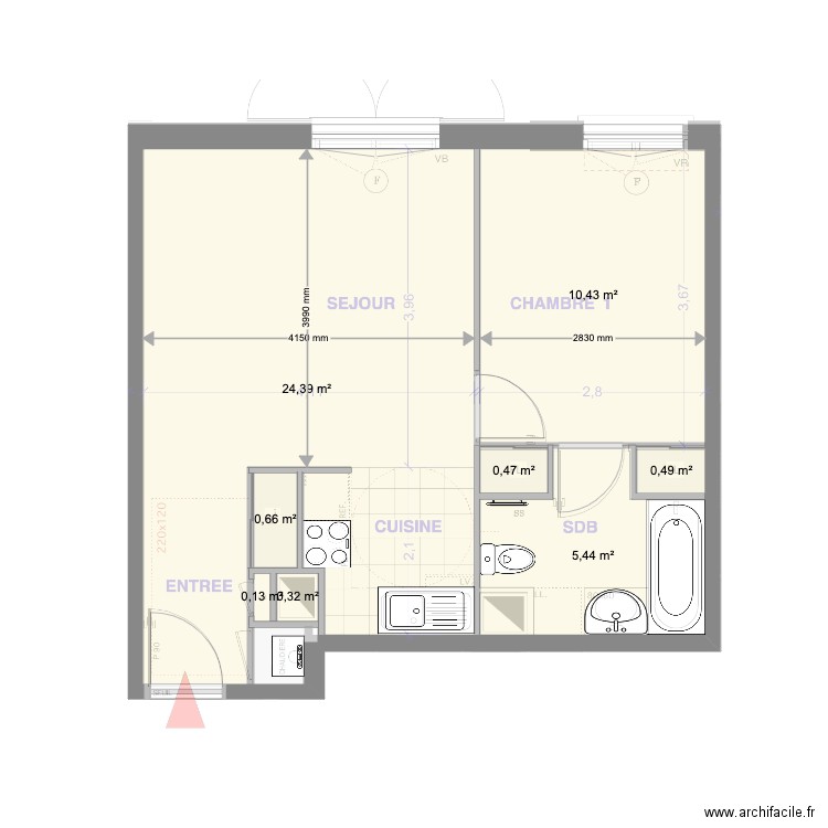 Appartement FloFlo. Plan de 0 pièce et 0 m2
