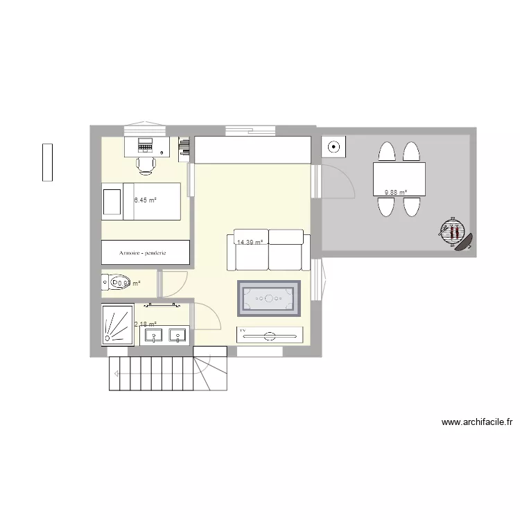 25m2. Plan de 