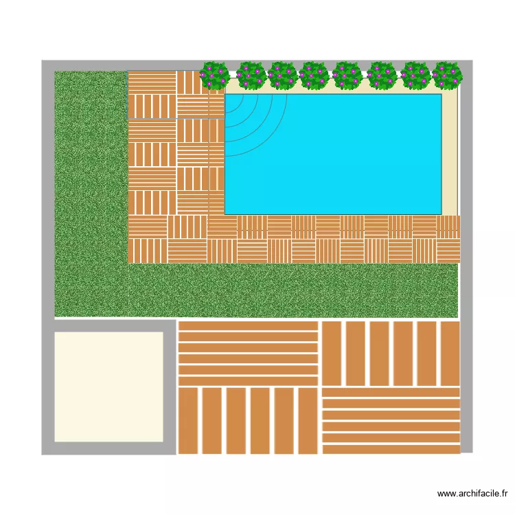 Piscine Saint Gilles. Plan de 