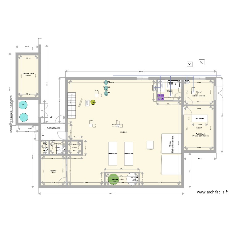 Laiterie vers 7 10. Plan de 0 pièce et 0 m2