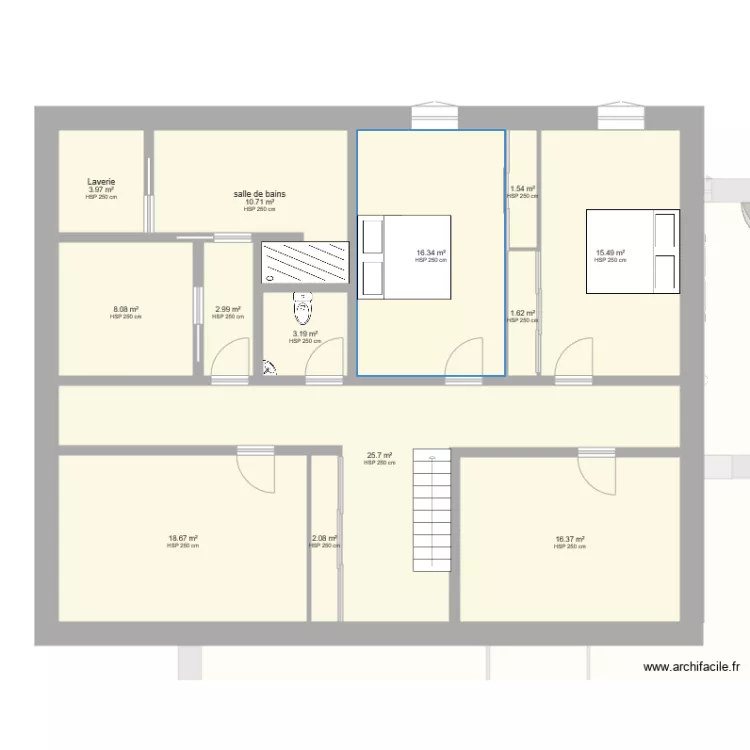 plassac etage projet decembre 2018 5 validation archi. Plan de 