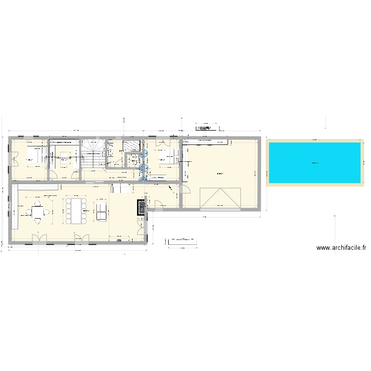 TestElsa2. Plan de 8 pièces et 198 m2