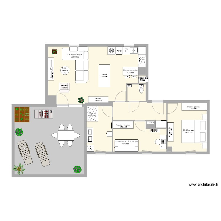 Lot 22 RAVEL  F3 en attique. Plan de 0 pièce et 0 m2