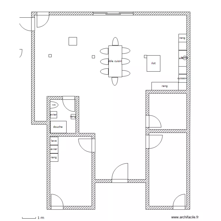 rdc aumont meublé. Plan de rdc aumont meublé. Plan de