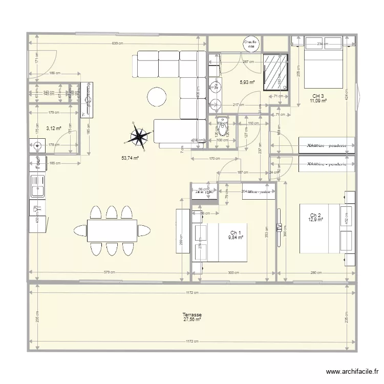 SORBIERS 2 b401. Plan de SORBIERS 2 b401. Plan de
