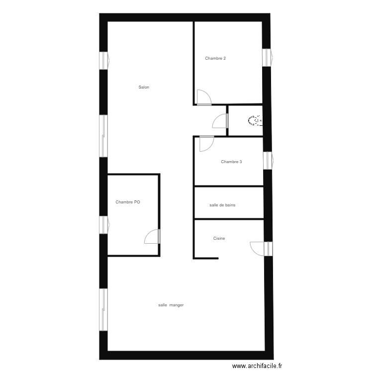 CRESSEINT PLan croquis. Plan de 0 pièce et 0 m2