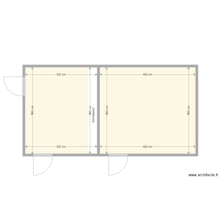 chambre froide. Plan de 0 pièce et 0 m2