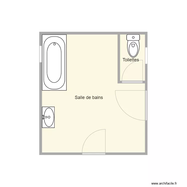 Plan avant travaux Thomin. Plan de 