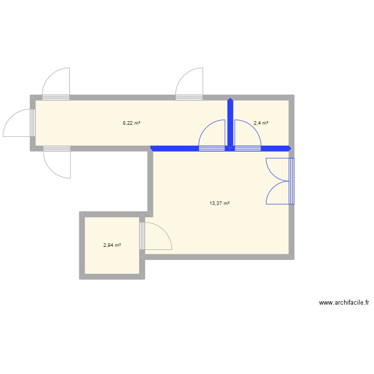 hall ok. Plan de 0 pièce et 0 m2