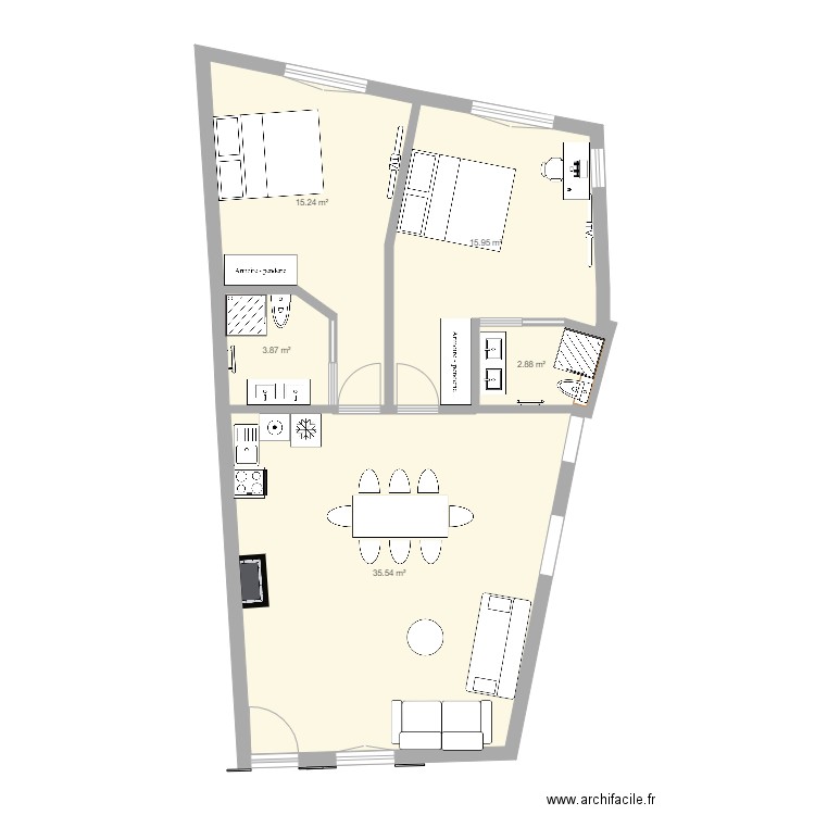 Saint Paul 6. Plan de 0 pièce et 0 m2