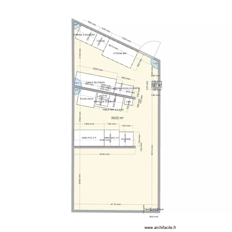 FA2L CHAMPS SUR MARNE CUISINE 2 POULET. Plan de 