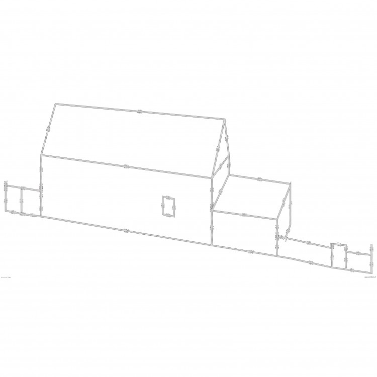 facade coté route. Plan de 0 pièce et 0 m2