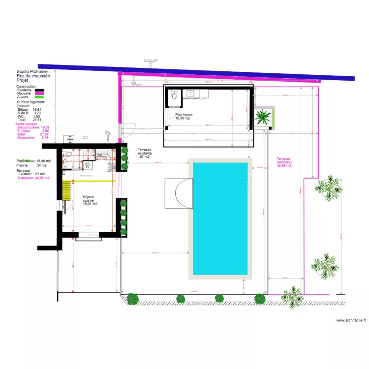 Studio Picholine Projet  02 18 2 . Plan de 