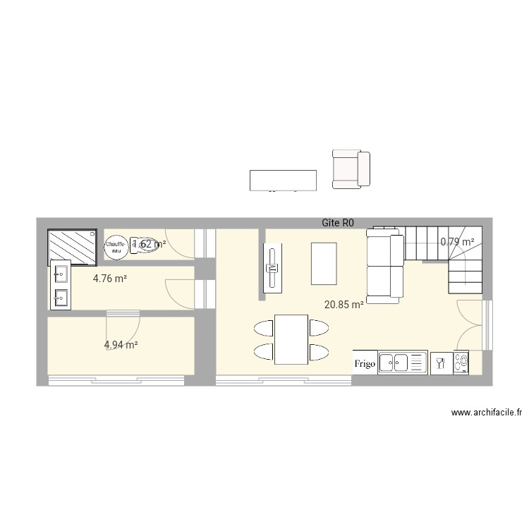 Gite R0 c. Plan de 0 pièce et 0 m2