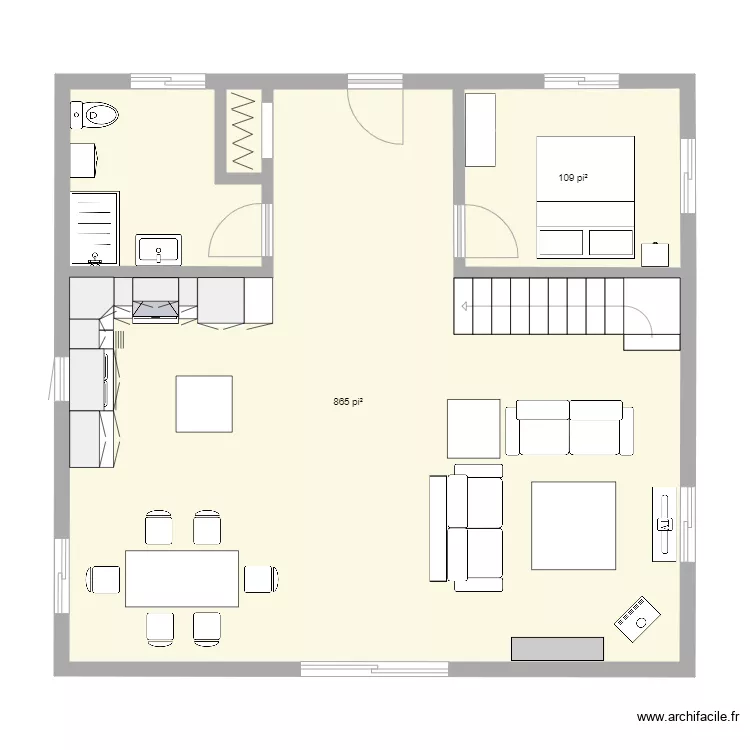 plan chalet 34x32. Plan de plan chalet 34x32. Plan de