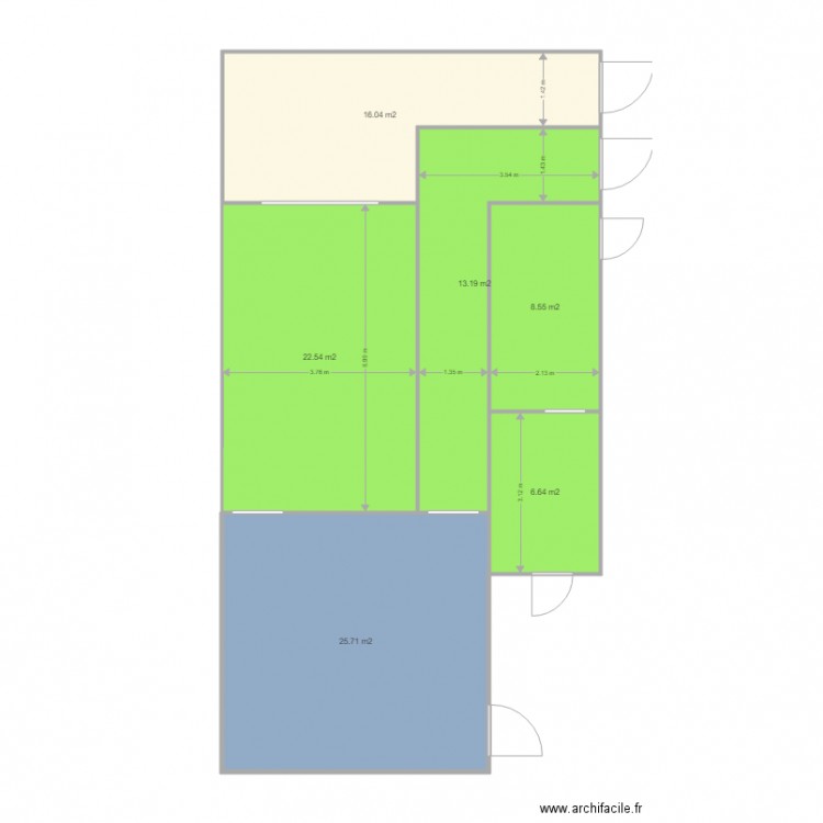 sas hygiéne . Plan de 0 pièce et 0 m2