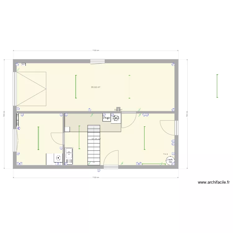 Sous Sol V3 implantation electrique. Plan de 