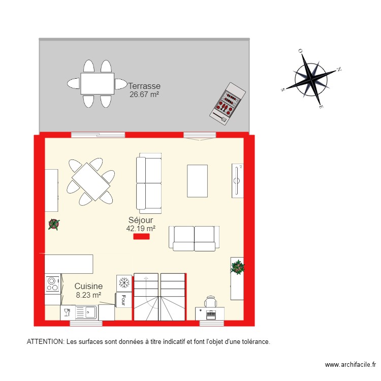 BI 2736 étage 1. Plan de 0 pièce et 0 m2