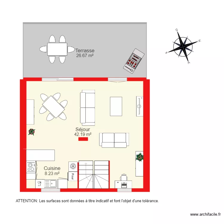 BI 2736 &eacute;tage 1. Plan de 
