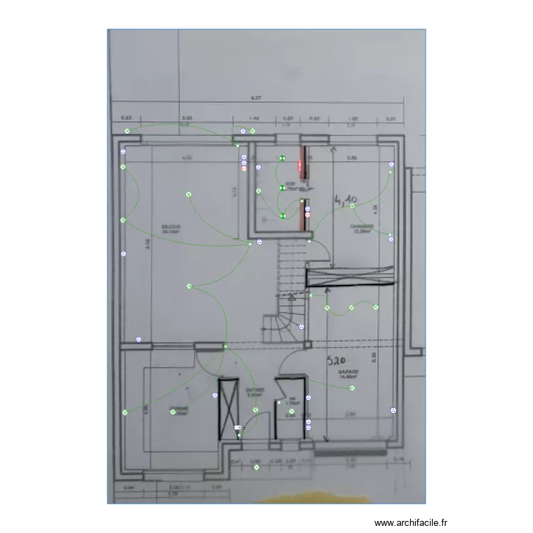 Pelour petite maison rdc. Plan de 