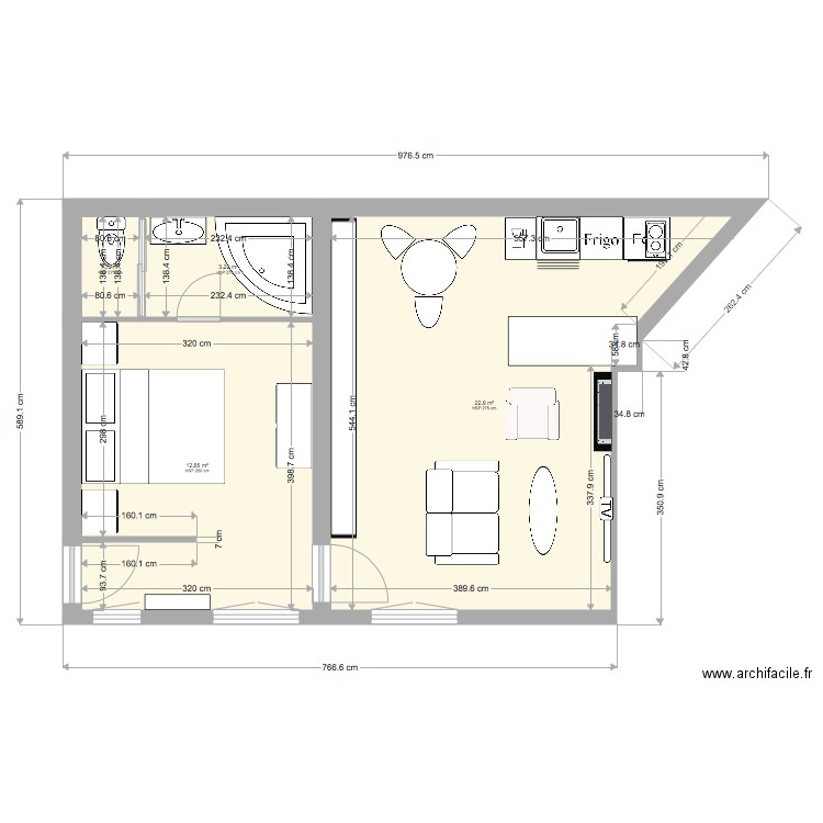 plan dragon 3 meublé. Plan de 0 pièce et 0 m2