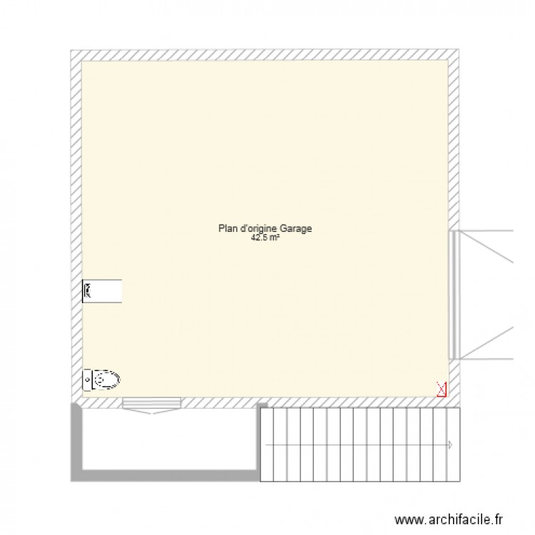 Plan d origine Garage  Projet St Julien les Rosiers SCI Athemis 2. Plan de 0 pièce et 0 m2