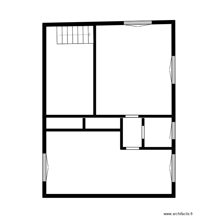 TRESTINI2023 . Plan de 5 pièces et 46 m2