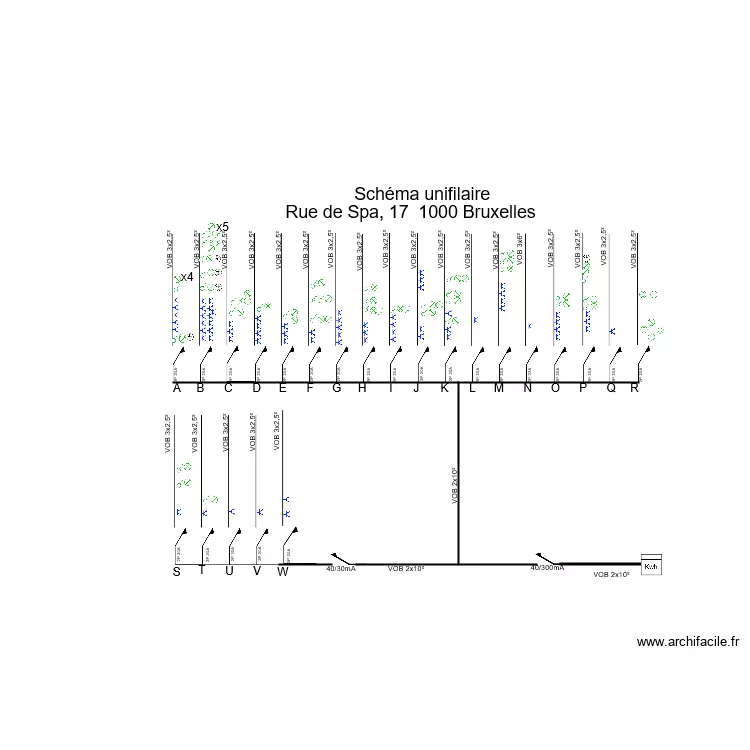 SPA electricite. Plan de SPA electricite. Plan de
