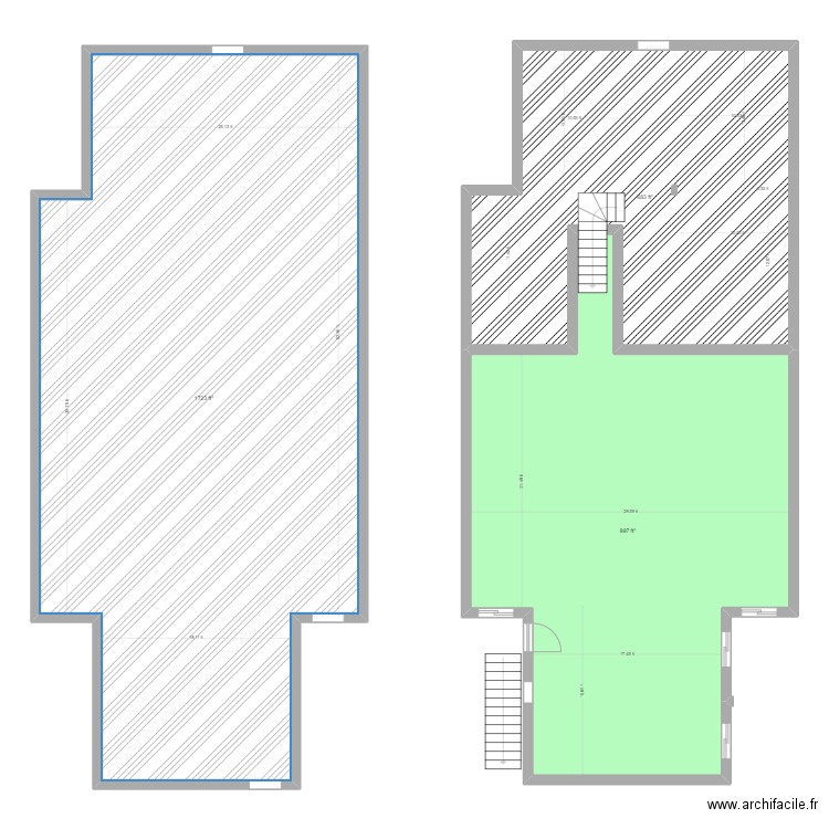 SS_v1. Plan de 3 pièces et 316 m2