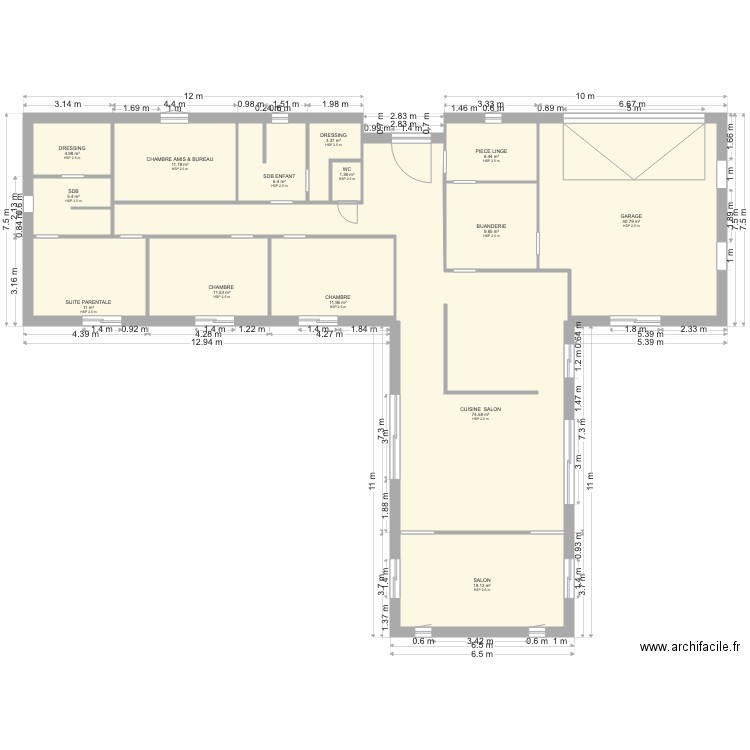 PLAN MAISON N 4. Plan de 0 pièce et 0 m2