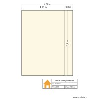 abri de jardin et pool house face dessus
